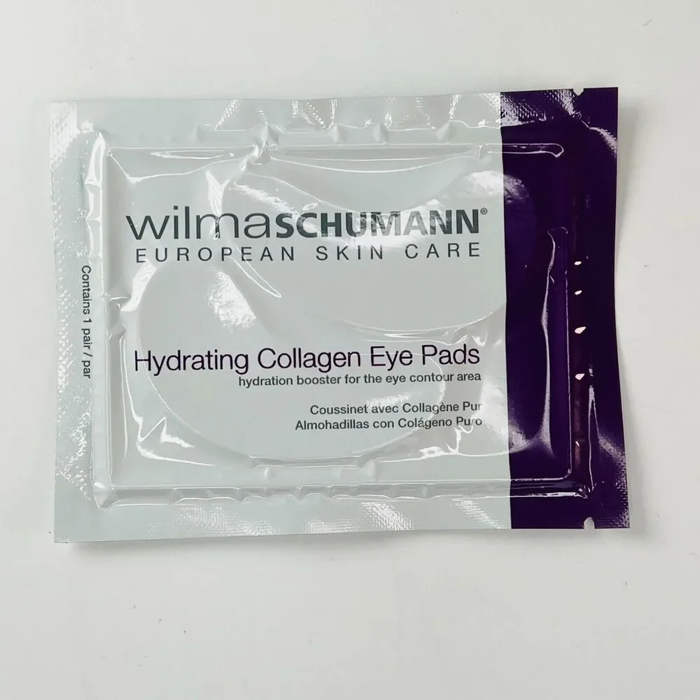 Wilma Schumann European Hydrating Collagen Eye Pads Mask Puffiness 2 ct. New